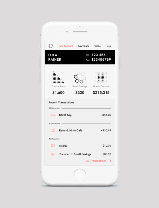 Balance Bank Account Screen UI Design